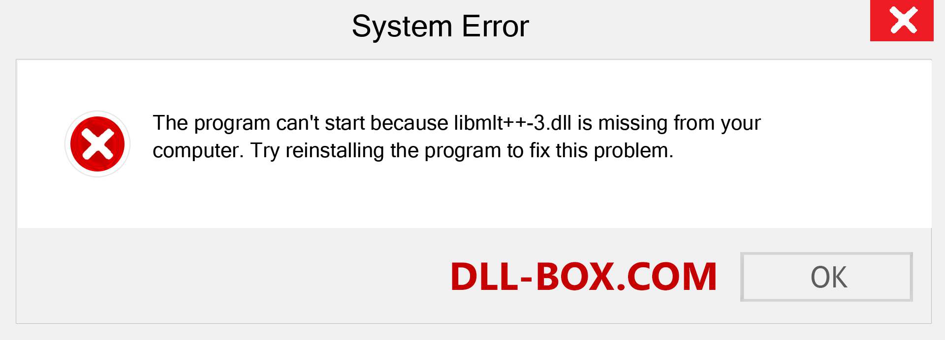  libmlt++-3.dll file is missing?. Download for Windows 7, 8, 10 - Fix  libmlt++-3 dll Missing Error on Windows, photos, images