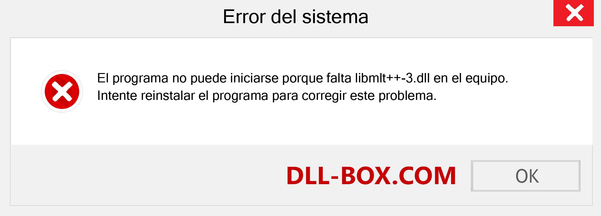 ¿Falta el archivo libmlt++-3.dll ?. Descargar para Windows 7, 8, 10 - Corregir libmlt++-3 dll Missing Error en Windows, fotos, imágenes