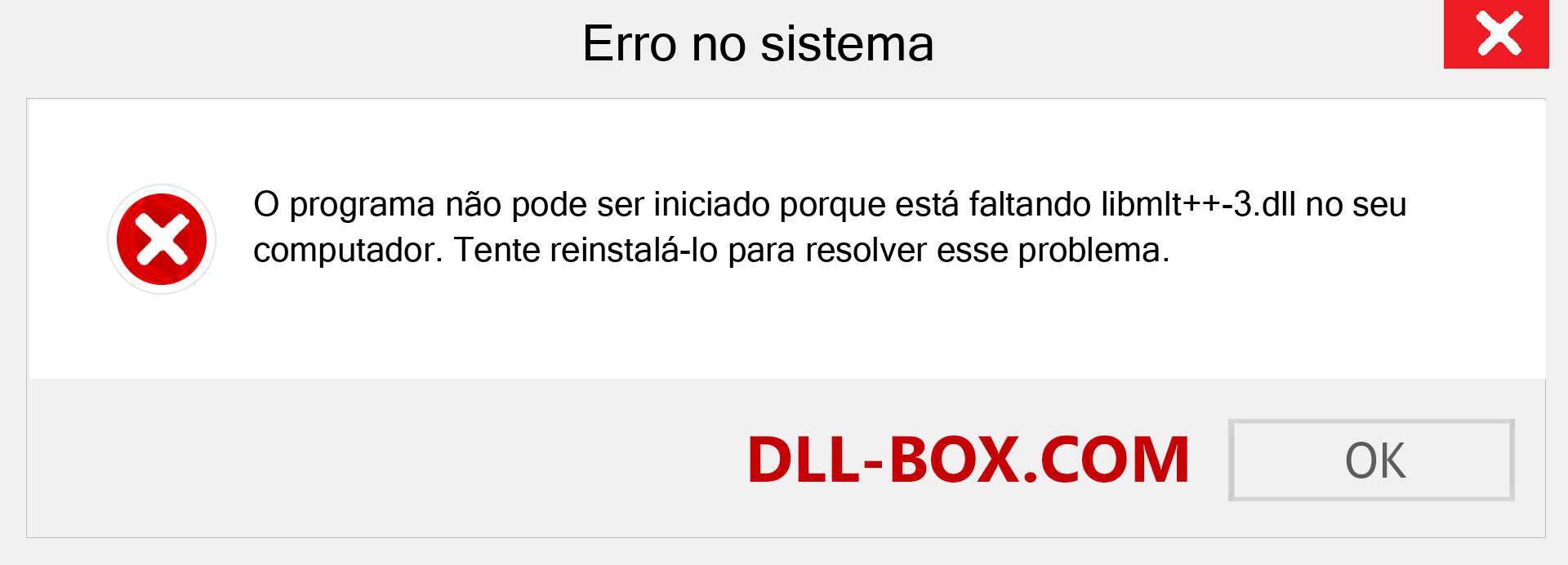 Arquivo libmlt++-3.dll ausente ?. Download para Windows 7, 8, 10 - Correção de erro ausente libmlt++-3 dll no Windows, fotos, imagens